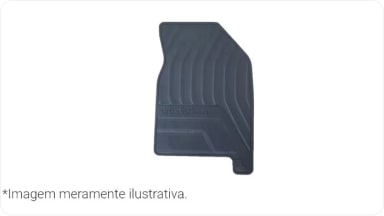 Jogo de tapetes de PVC da linha de acessórios originais Chevrolet para o SUV Trailblazer.