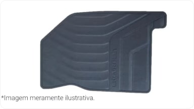 Jogo de tapetes de PVC da linha de acessórios originais Chevrolet para o SUV Trailblazer.