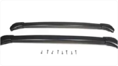 Rack de teto transversal da linha de acessórios originais Chevrolet para o SUV Trailblazer.