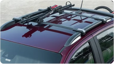 Suporte para bicicleta em aço da linha de acessórios originais Chevrolet para o SUV Trailblazer.