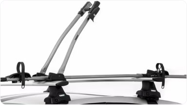 Suporte de bicleta freeride da linha de acessórios originais Chevrolet para o SUV Trailblazer.