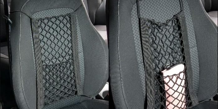 Rede de conveniência para banco com fixação no corpo do banco do Equinox EV