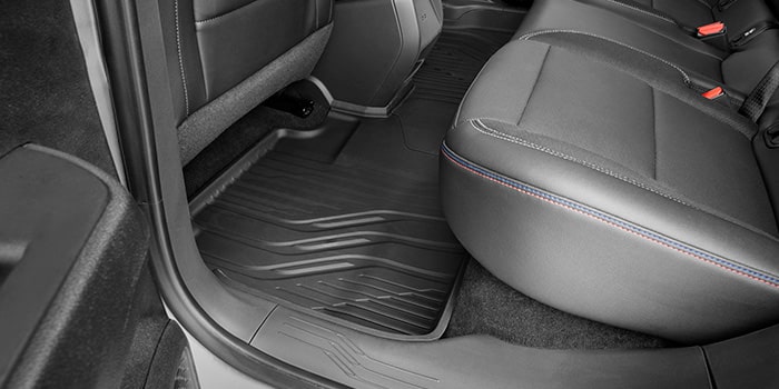 Tapete de PVC tipo bandeja com logo Chevrolet