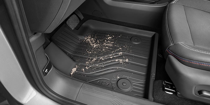 Tapete de PVC tipo bandeja com logo Chevrolet