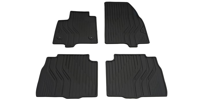 Tapetes de cabine de PVC com logo gravata Chevrolet em baixo relevo