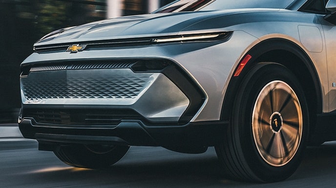 Imagem de uma Equinox EV cinza