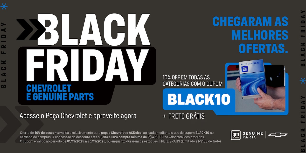 Black Friday - Acesse o Peça Chevrolet e aproveite agora