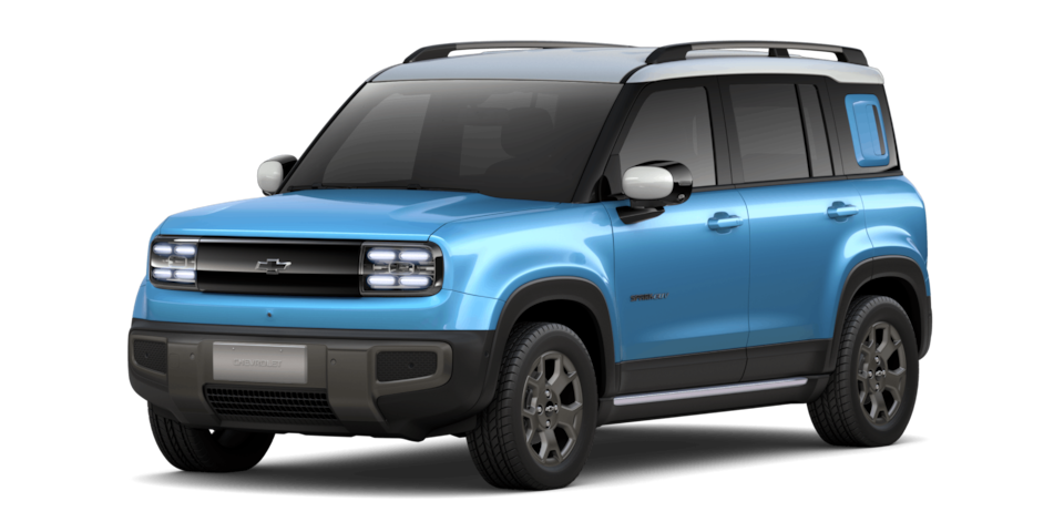Chevrolet Spark EUV Azul Atlântico.