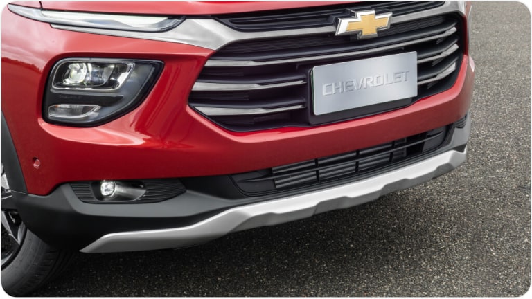 Extensor de para-choque dianteiro da linha de acessórios originais Chevrolet para a picape Montana.