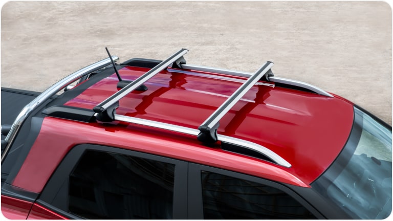 Rack de teto transversal da linha de acessórios originais Chevrolet para a picape