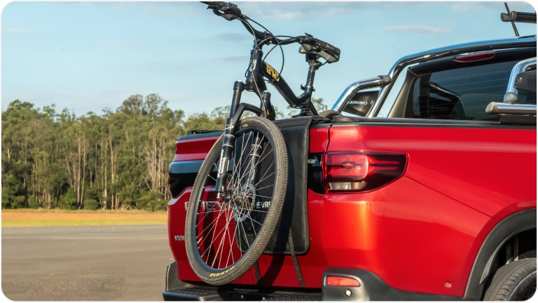 Suporte para bicicleta da linha de acessórios originais Chevrolet para a picape