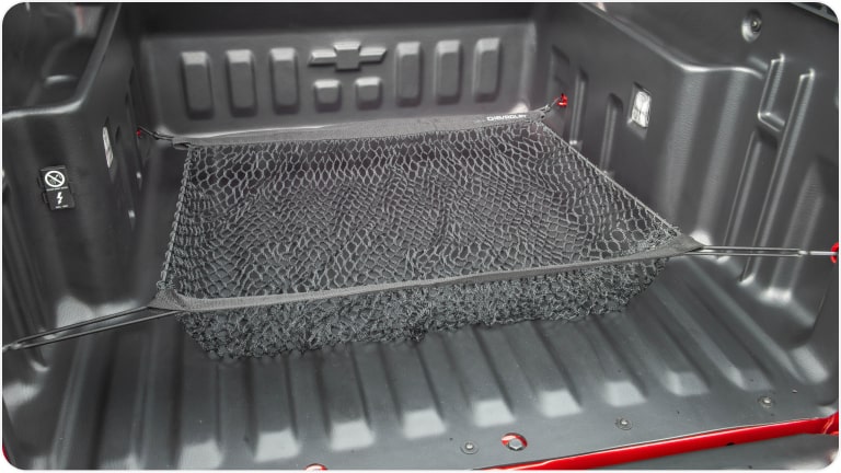 Rede de caçamba cargofix da linha de acessórios originais Chevrolet para a picape Montana.