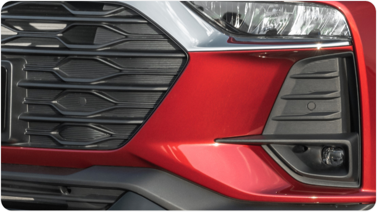 Sensor de estacionamento dianteiro da linha de acessórios originais Chevrolet para a picape Montana.