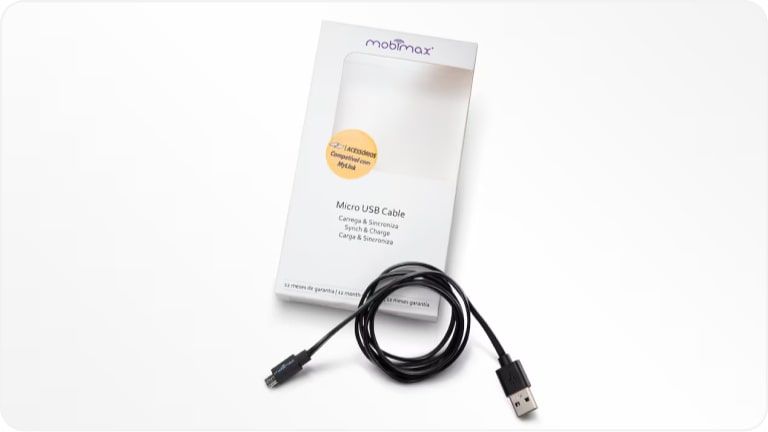 Cabo Android USB da linha de acessórios originais Chevrolet para a picape Montana.