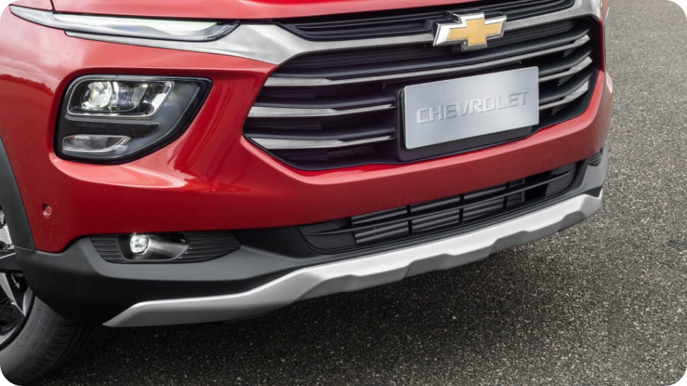 Extensor de para-choque dianteiro da linha de acessórios originais Chevrolet para a picape Montana.