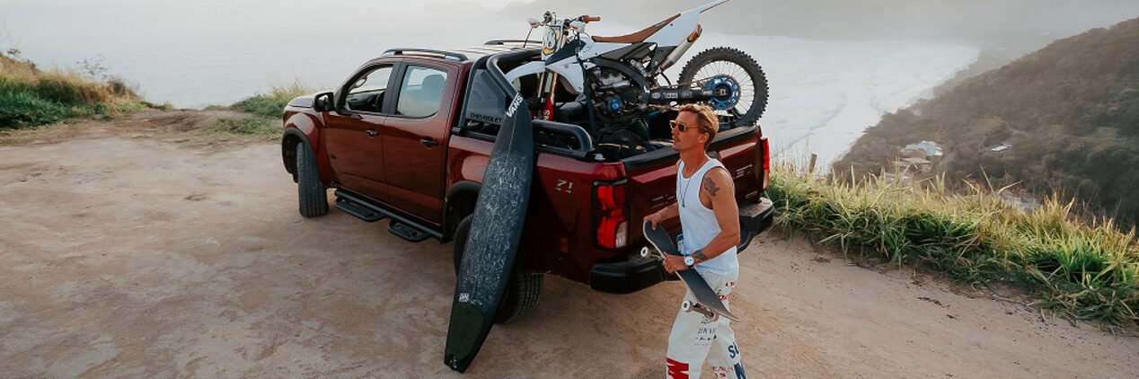 Caçamba Multi-Flex Chevrolet S10 em foto ambientada