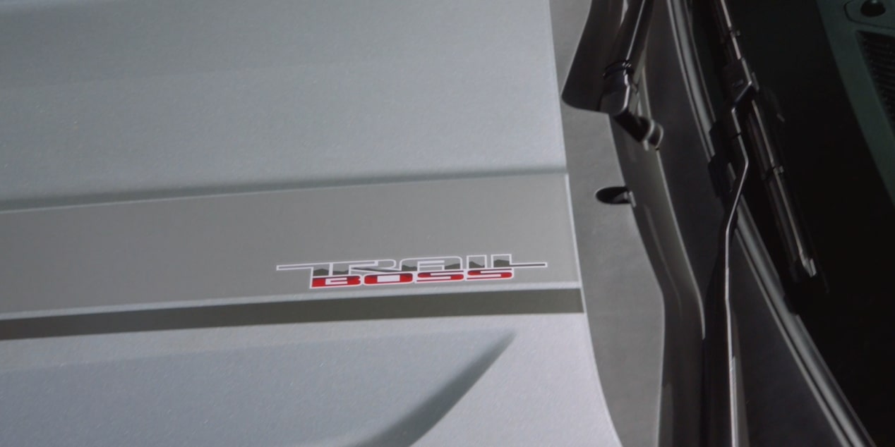 Foco em detalhe da Chevrolet S10 Trail Boss.