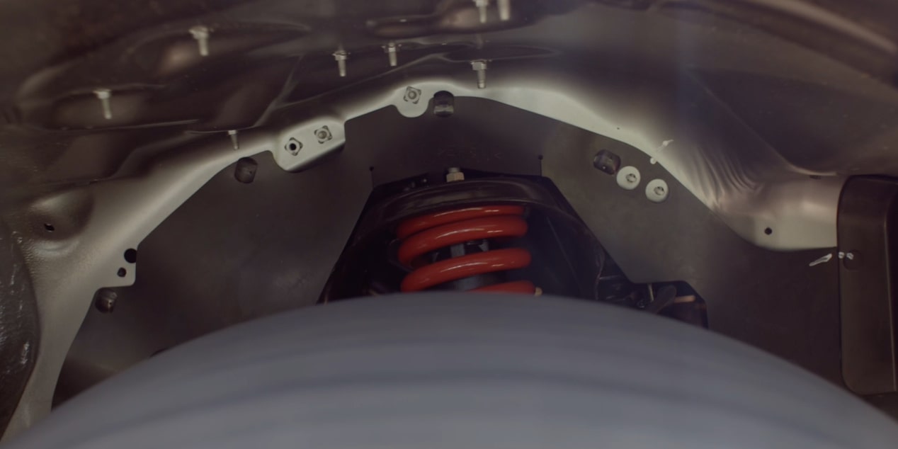 Detalhe na suspensão da Chevrolet S10 Trail Boss.