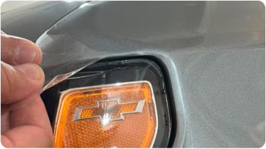 Imagem mostrando o acessório \película protetora para pintura\.