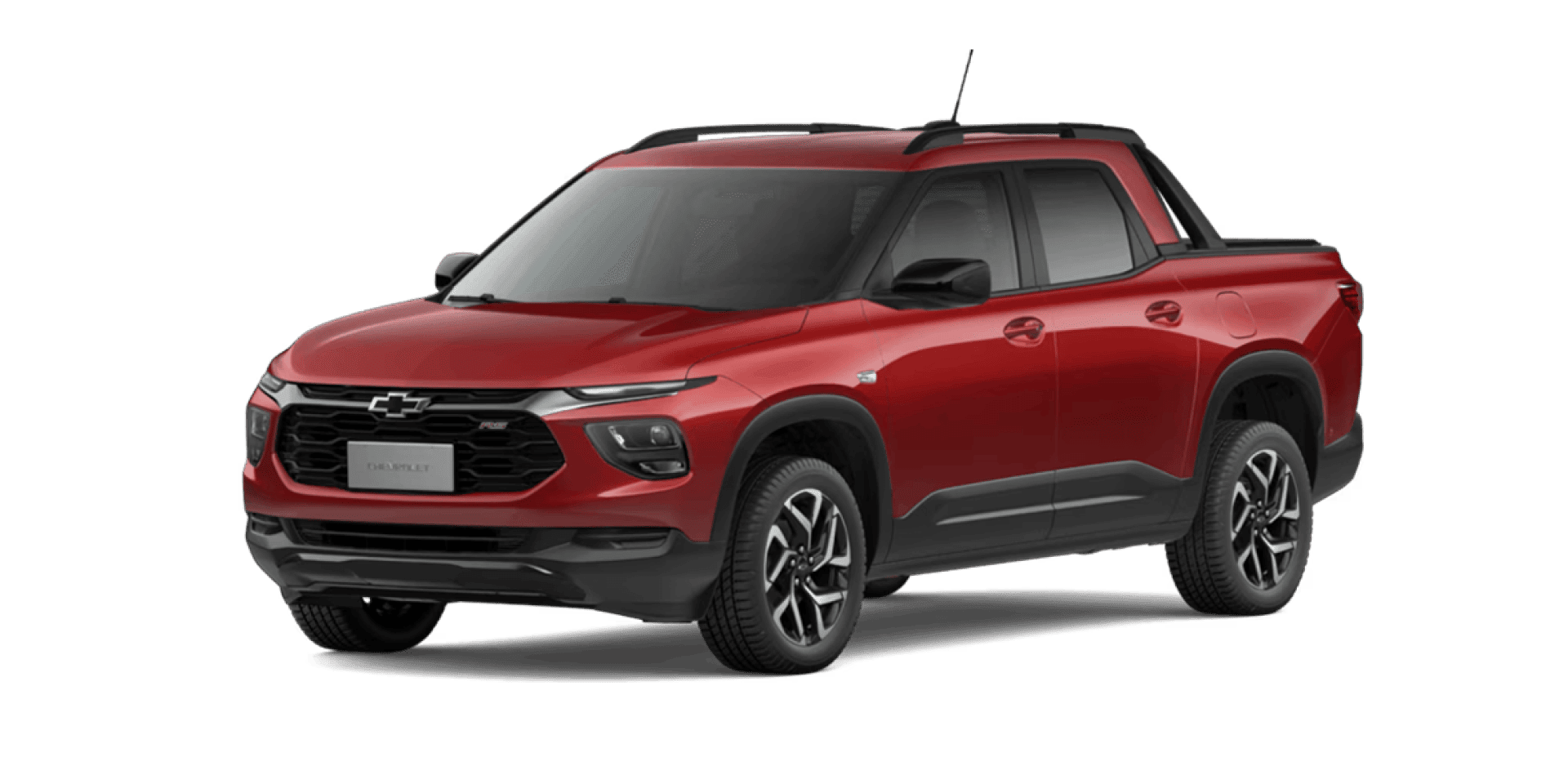 Montana da Chevrolet na cor vermelha