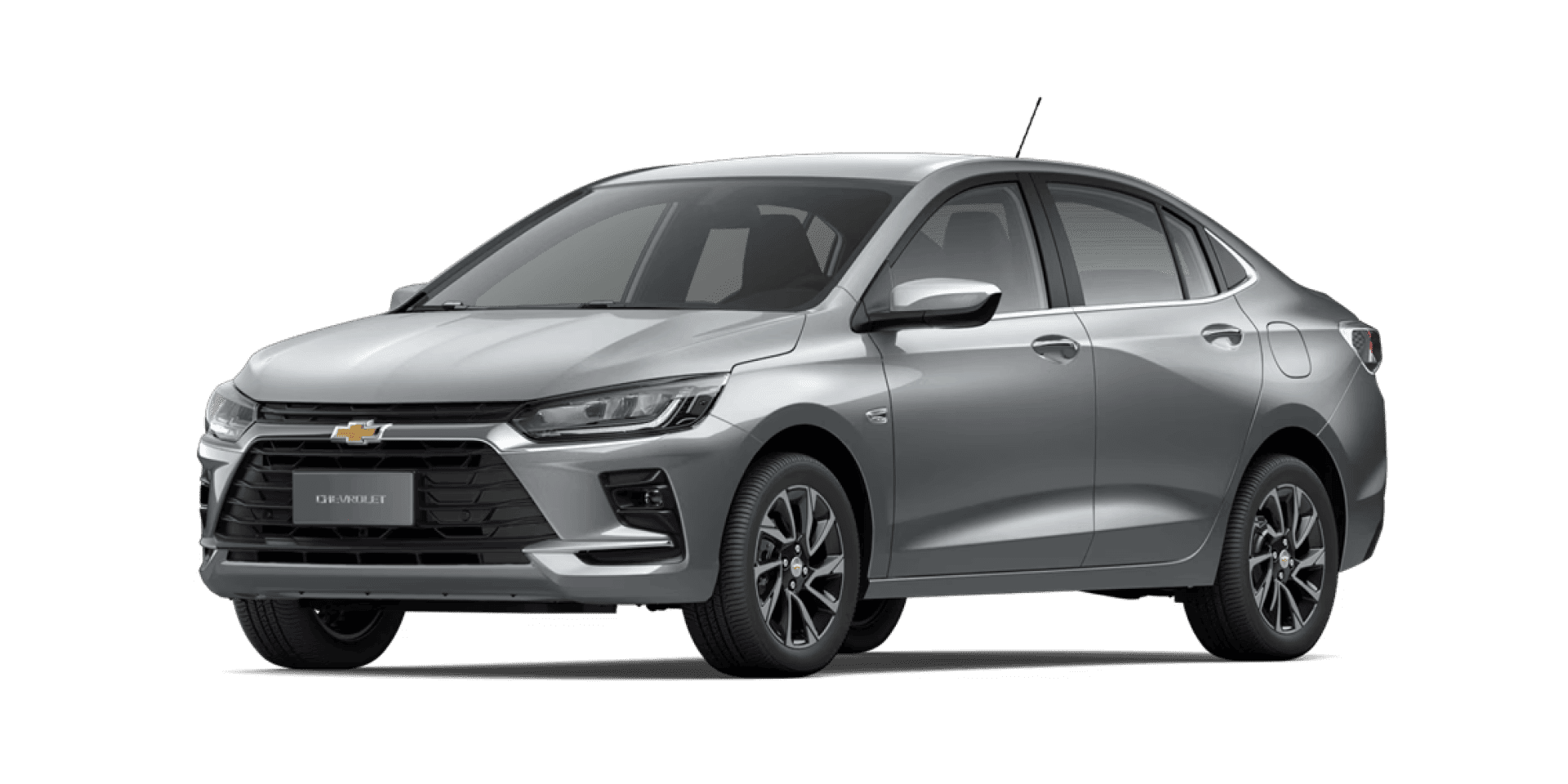 Onix Plus da Chevrolet na cor Prata Shark