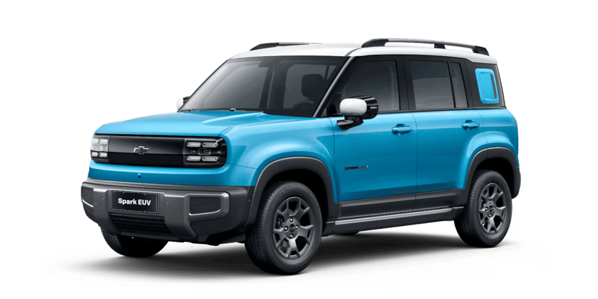 Spark EUV da Chevrolet na cor Azul Atâltico