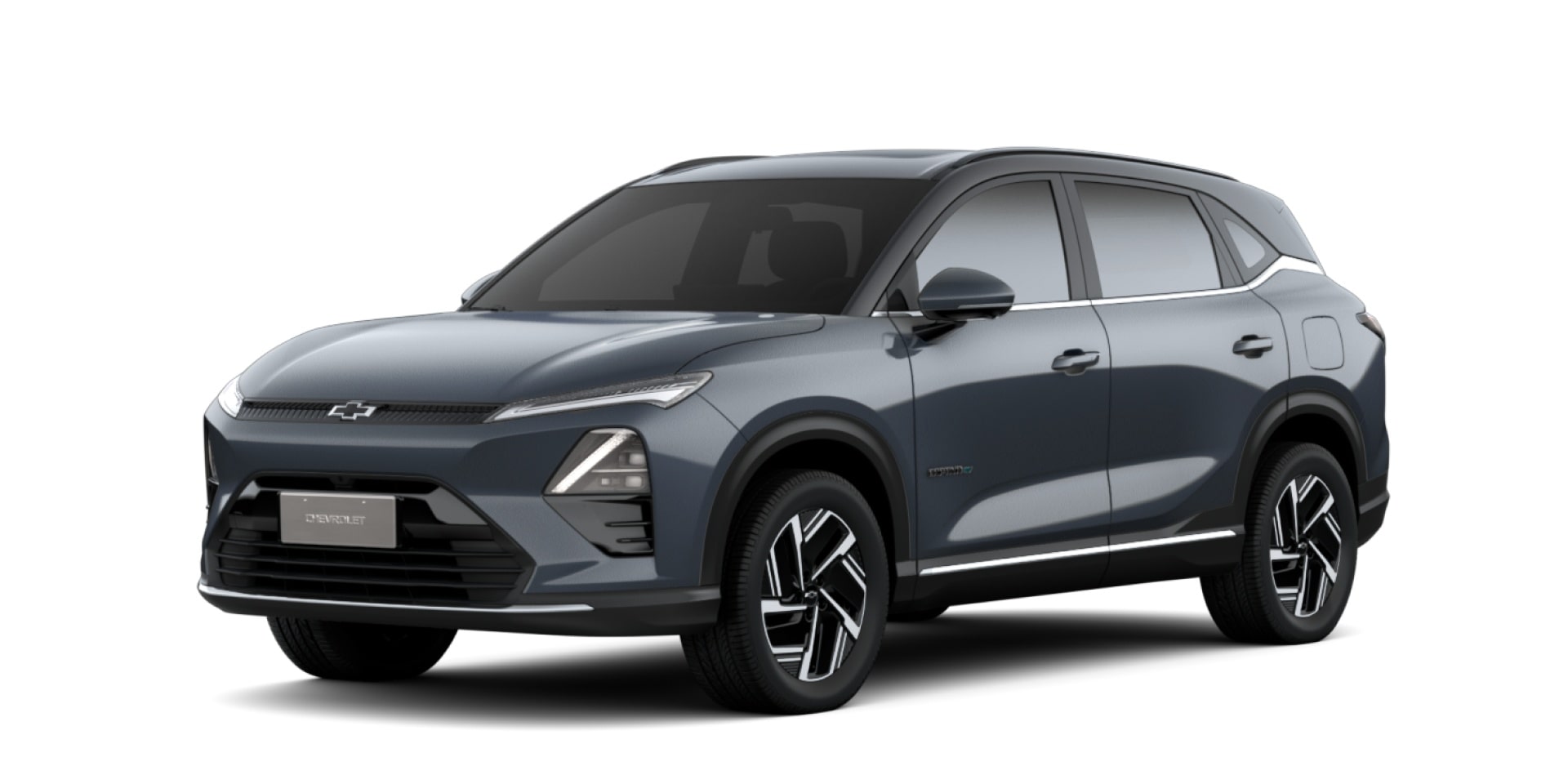 Captiva EV da Chevrolet na cor cinza diamantina