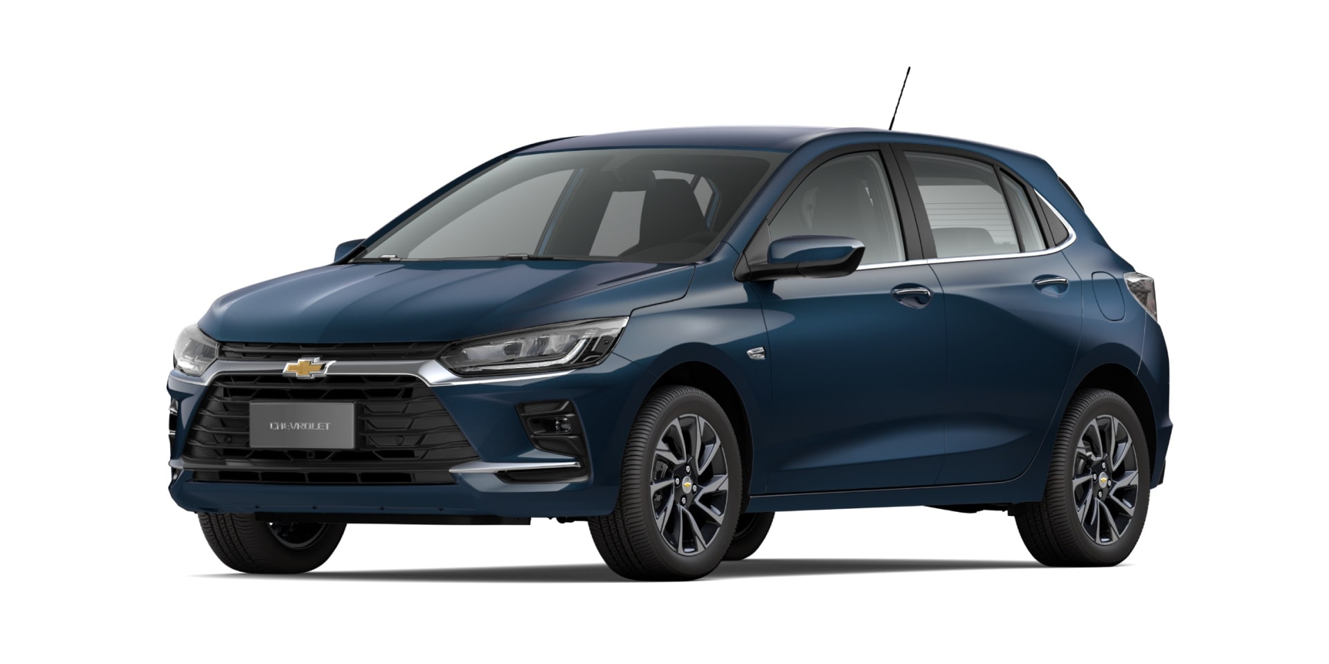 Onix da Chevrolet na cor azul boreal