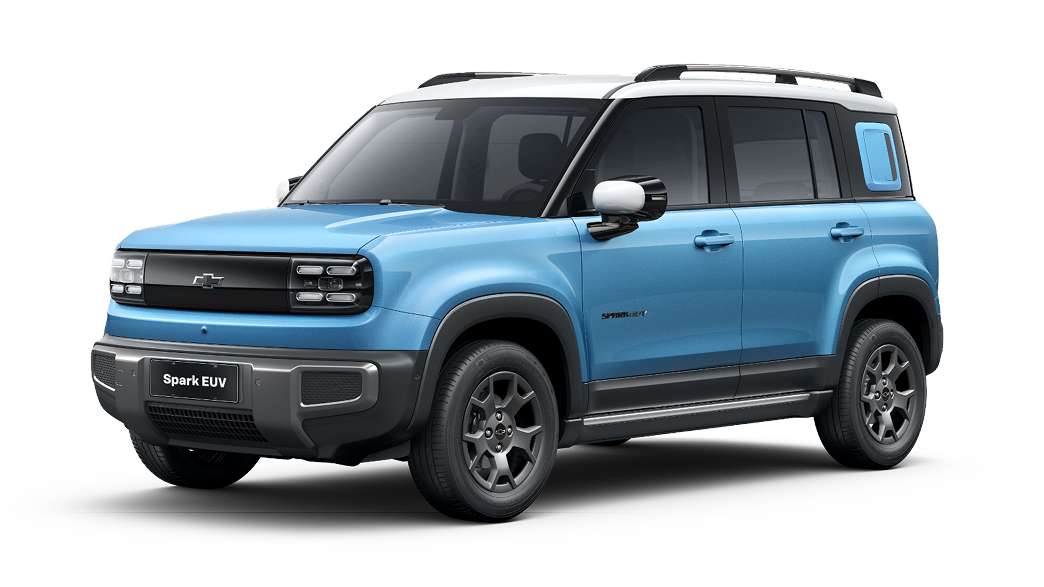 CGI Chevrolet Spark EUV em fundo branco (infinito)